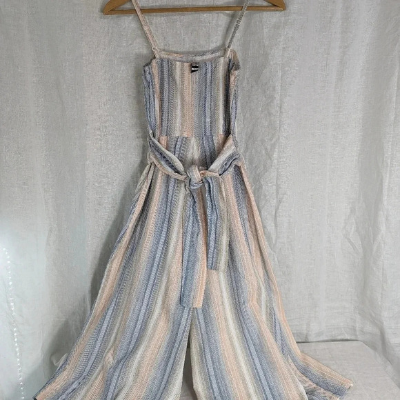 Influence striped tank midi wide leg romper, women's size 4 G11 - Picture 9 of 10
